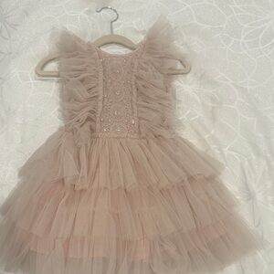 Ooh! La, La! Couture Dusty Rose Layered Tulle Formal Dress